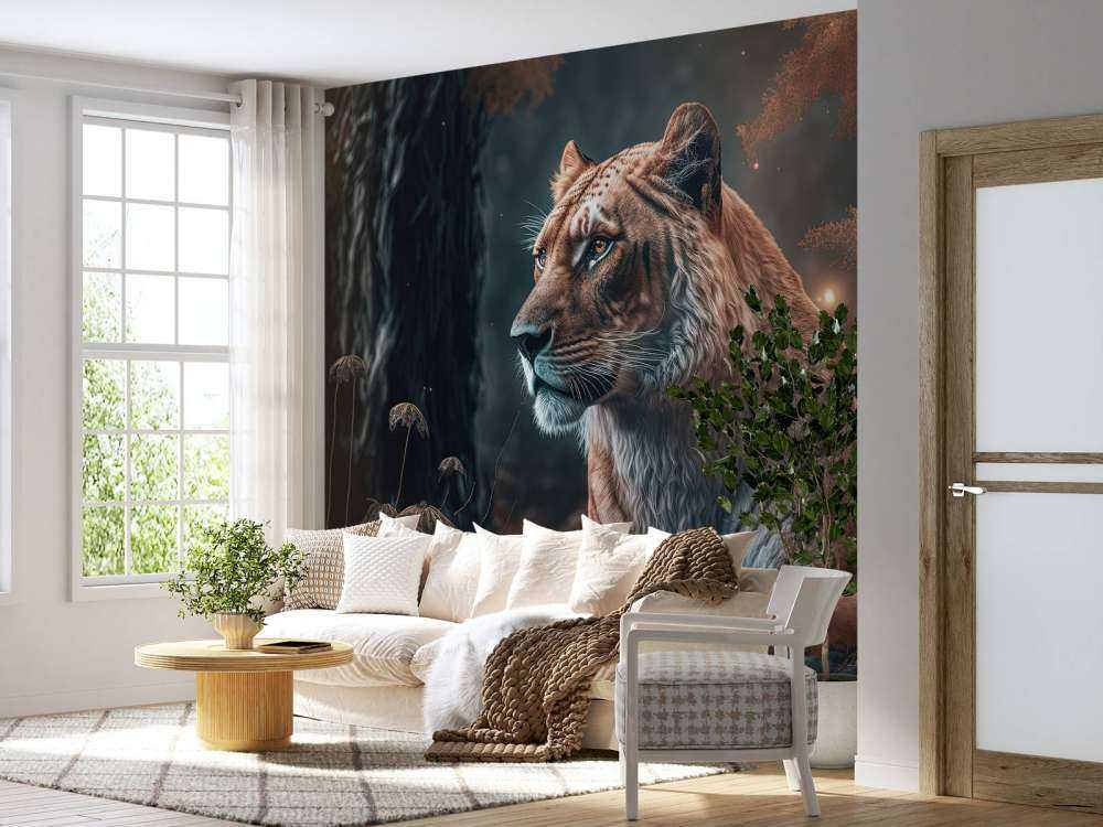 Illustration eines Löwen