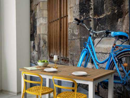 Blaues Fahrrad