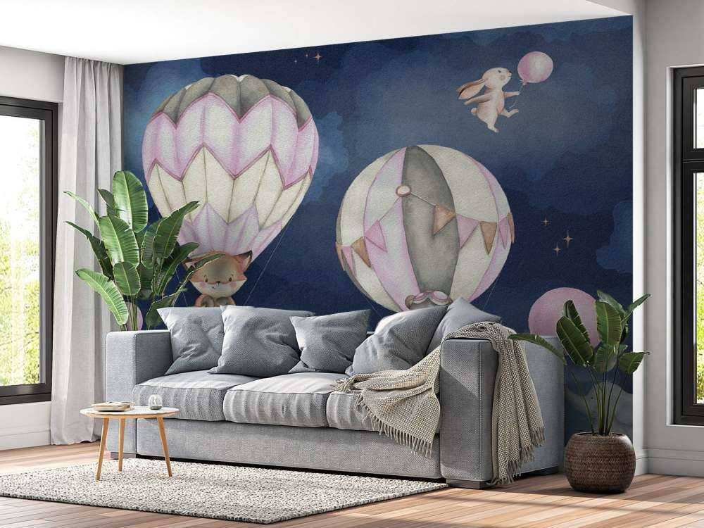 Fliegende Tiere rosa