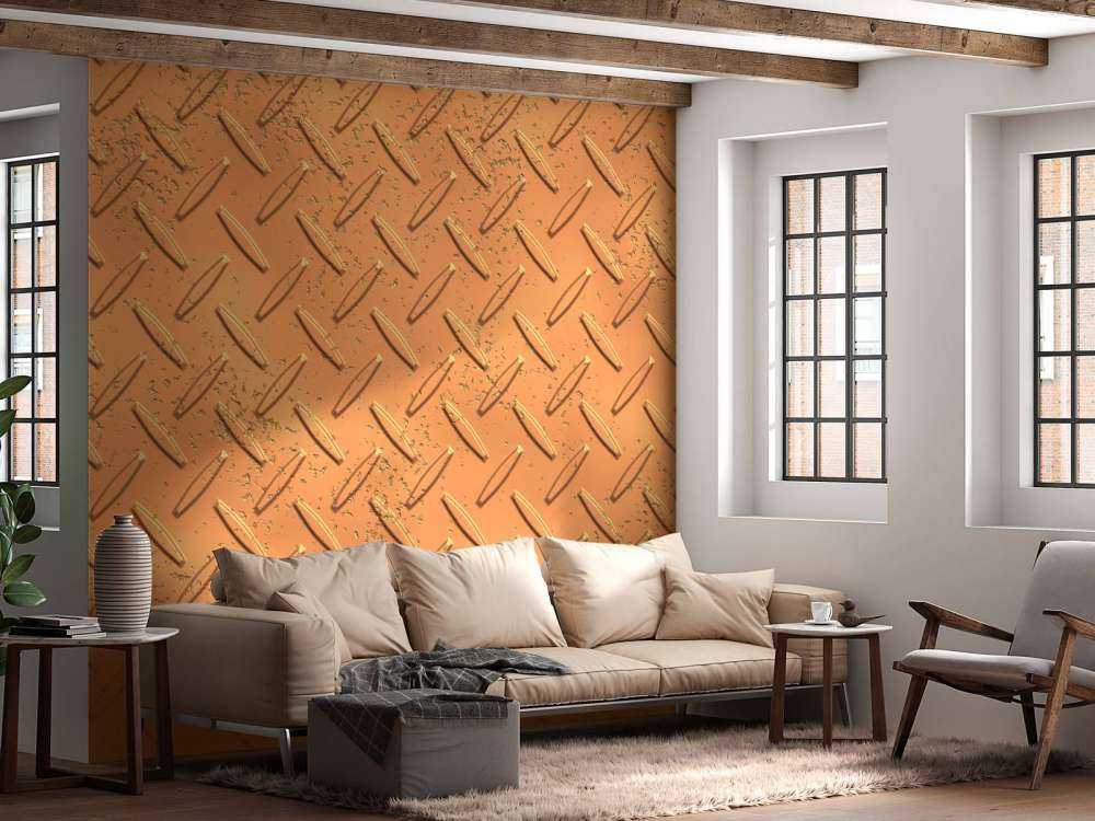 Metallplatte aus Bronze