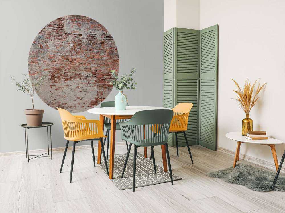 Bröckelnde Backsteinmauer