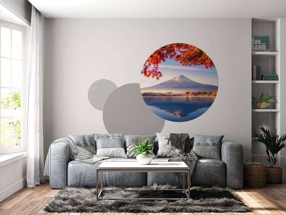 Der Berg Fuji im Herbst