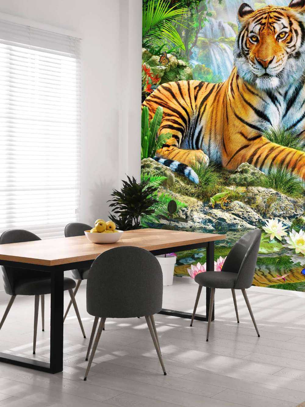 Tiger on a rock