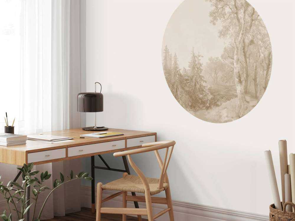 Waldlandschaft Beige #1
