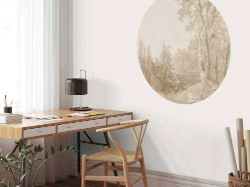 Waldlandschaft Beige #1