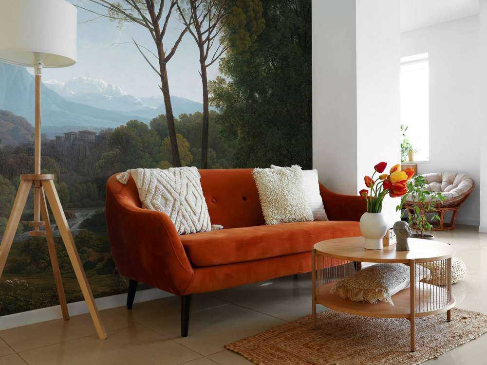 Italienische Landschaft mit Kiefern