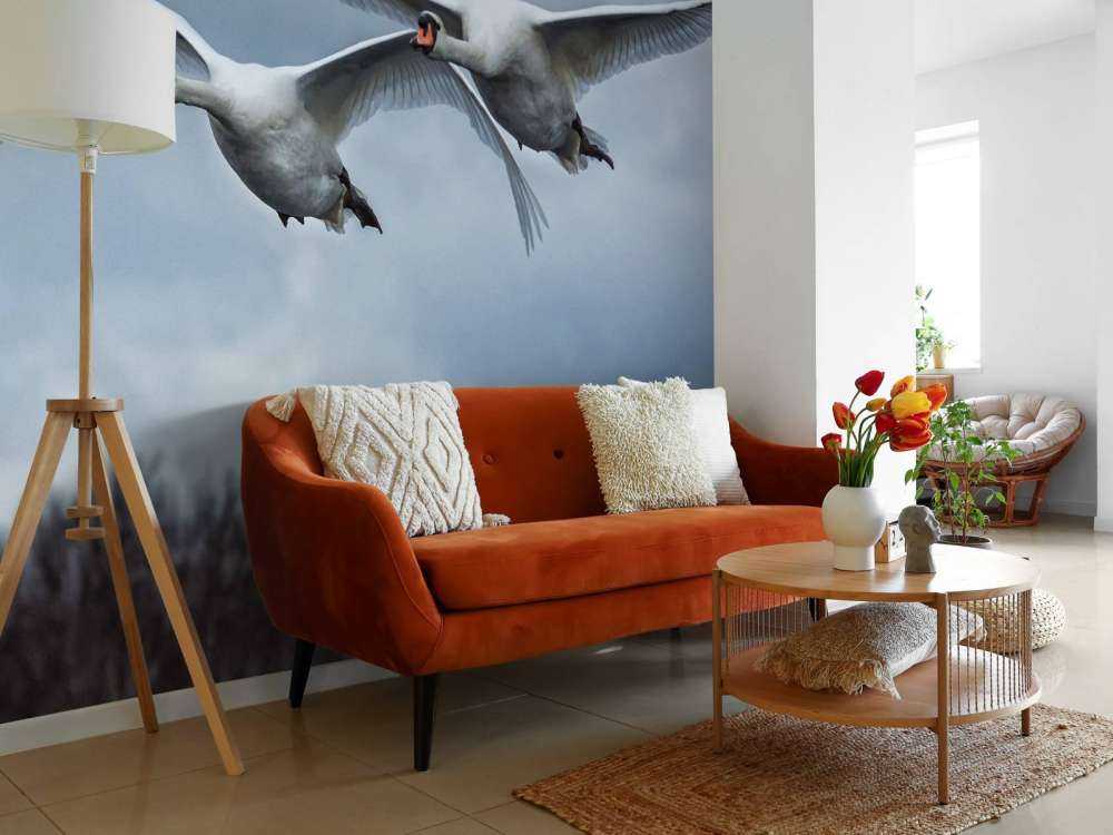 Fliegende Schwäne