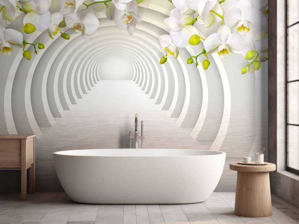 Tunnel mit Orchideen