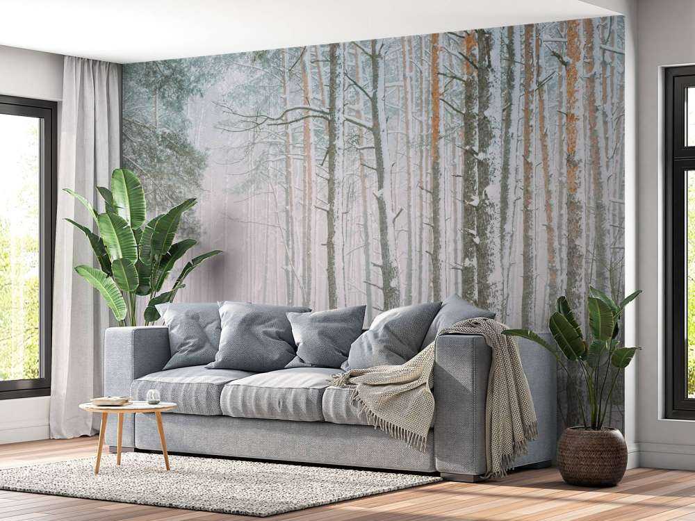 Verschneiter Wald