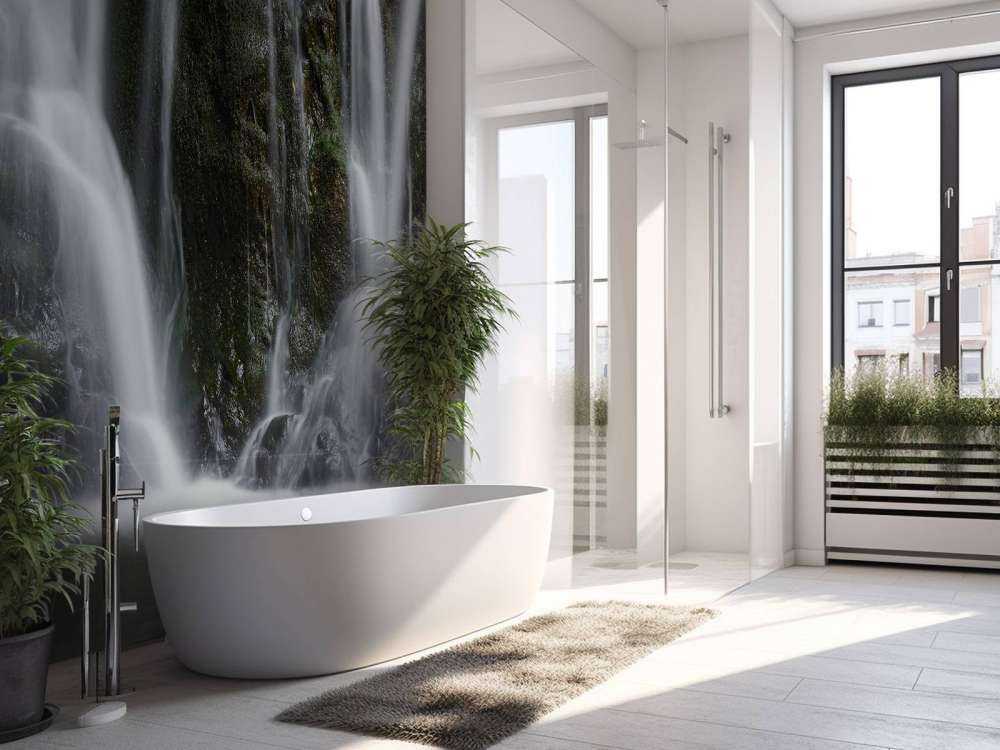 Doppelter Wasserfall