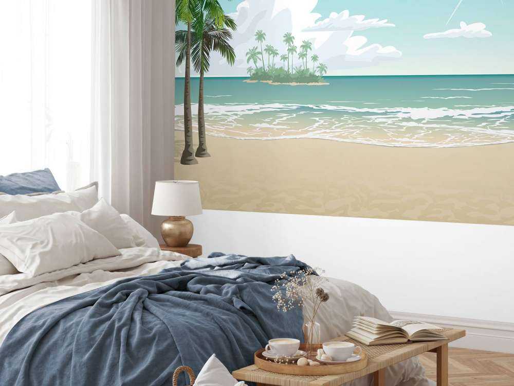 Blauer Sonnenstrand