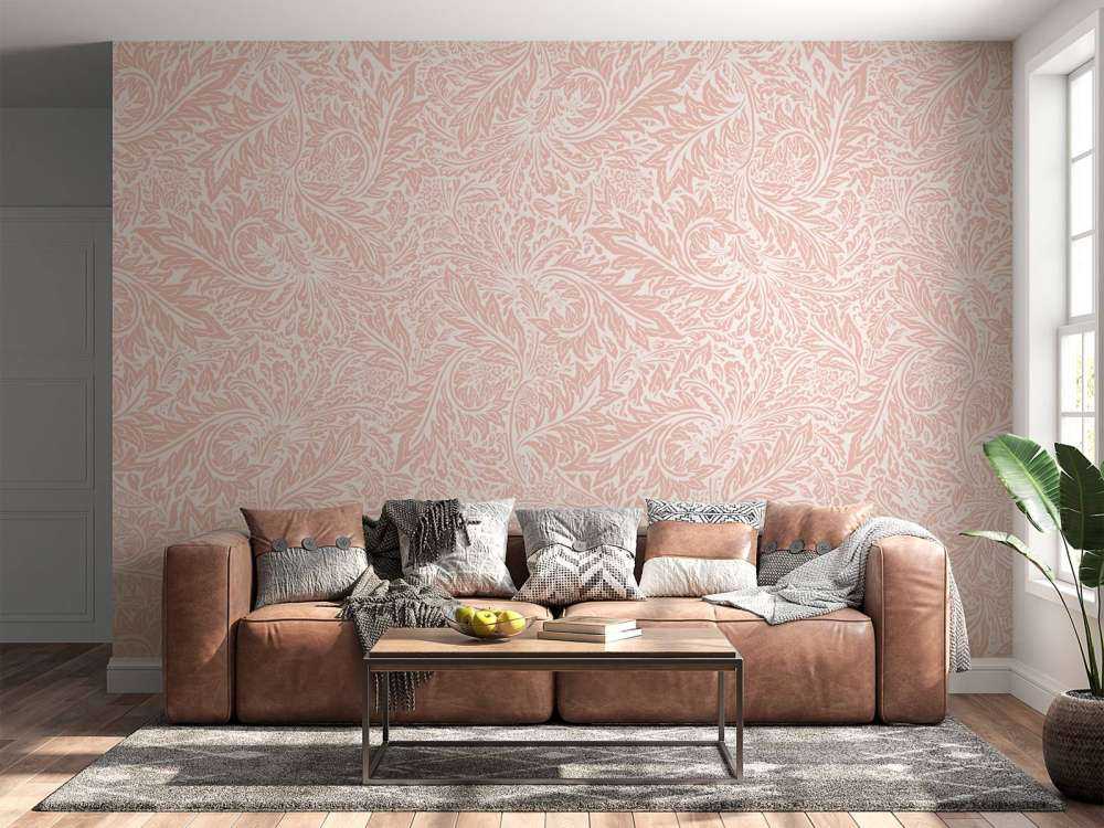 Morris Florals & Leaves - Pfirsichflaum
