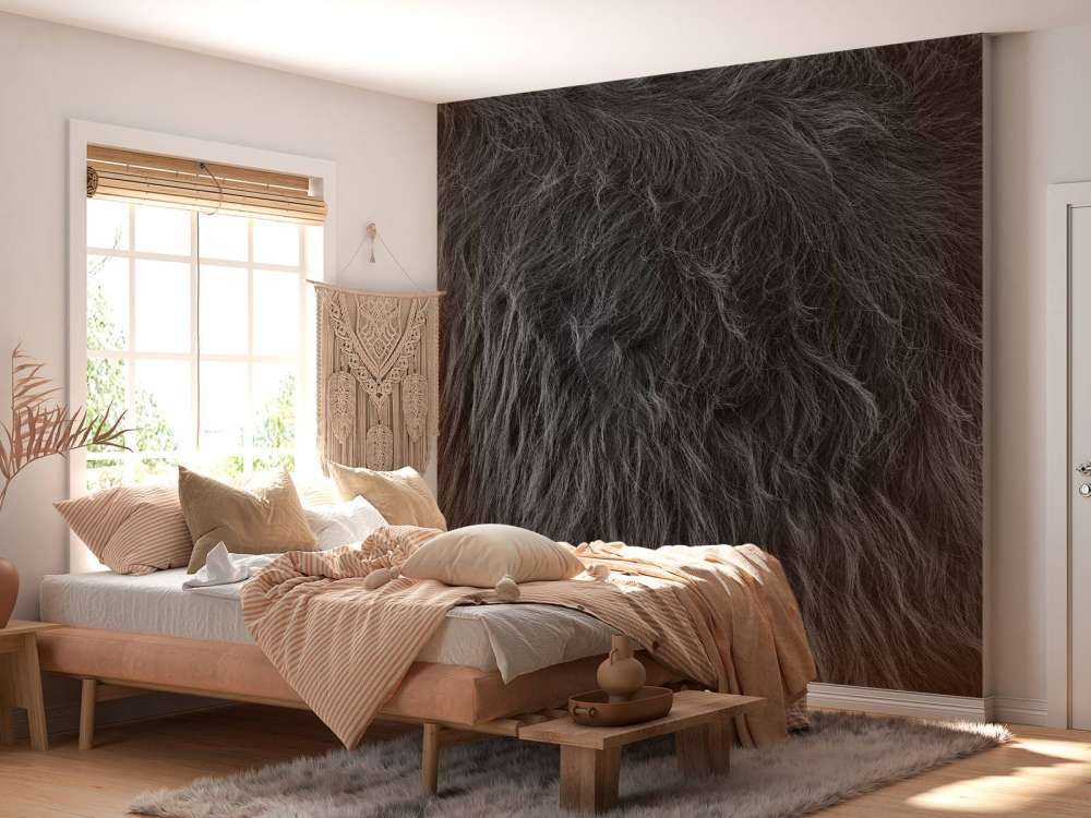 Schottischer Hochlandmantel in Schwarz-Weiß