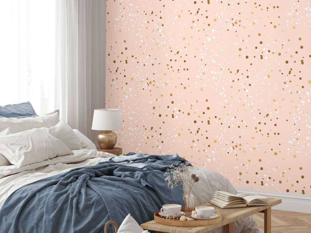 Goldenes Glitzermuster