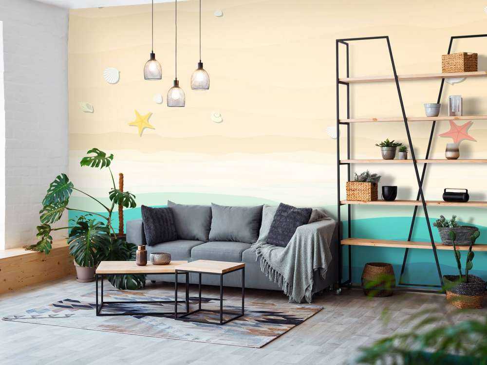 Zeichnung eines Strandes