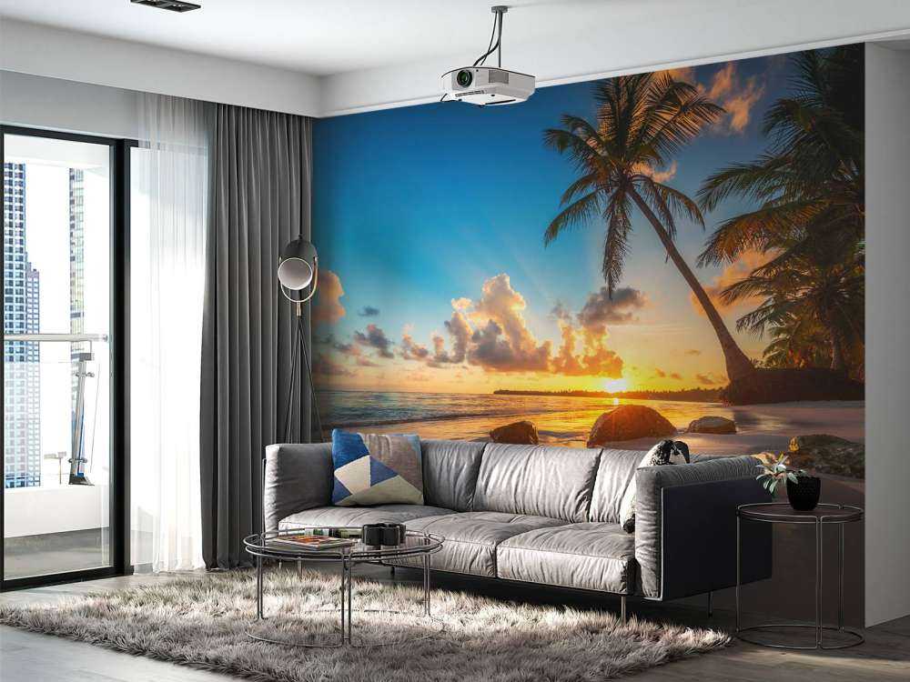 Palmen bei Sonnenuntergang