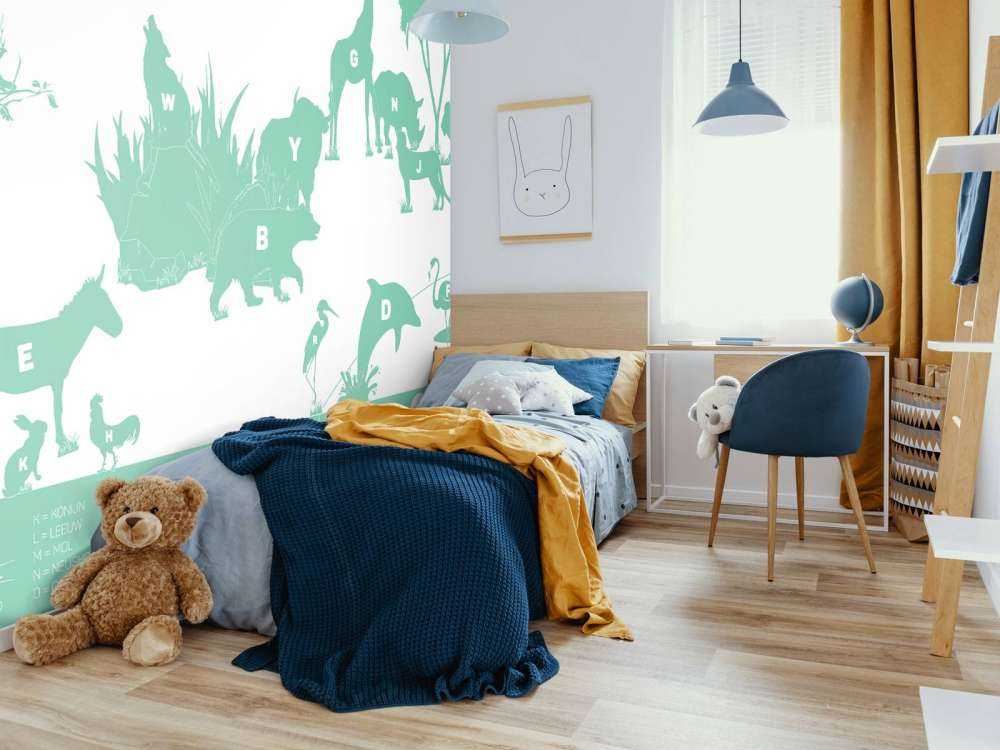 Alphabet Tiere, grün