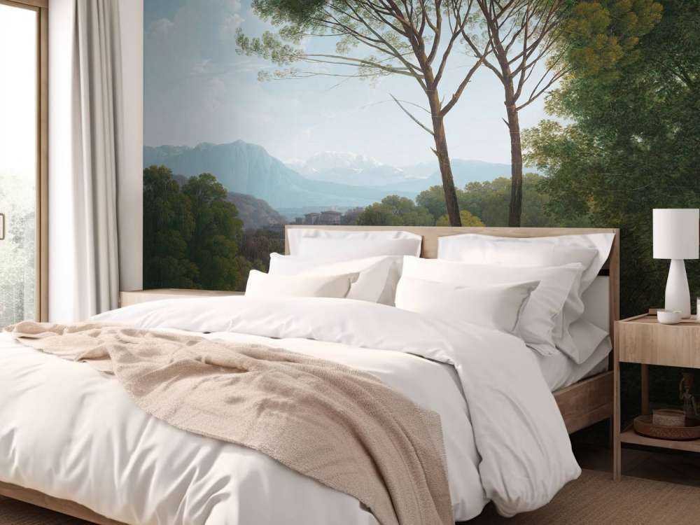 Italienische Landschaft mit Kiefern