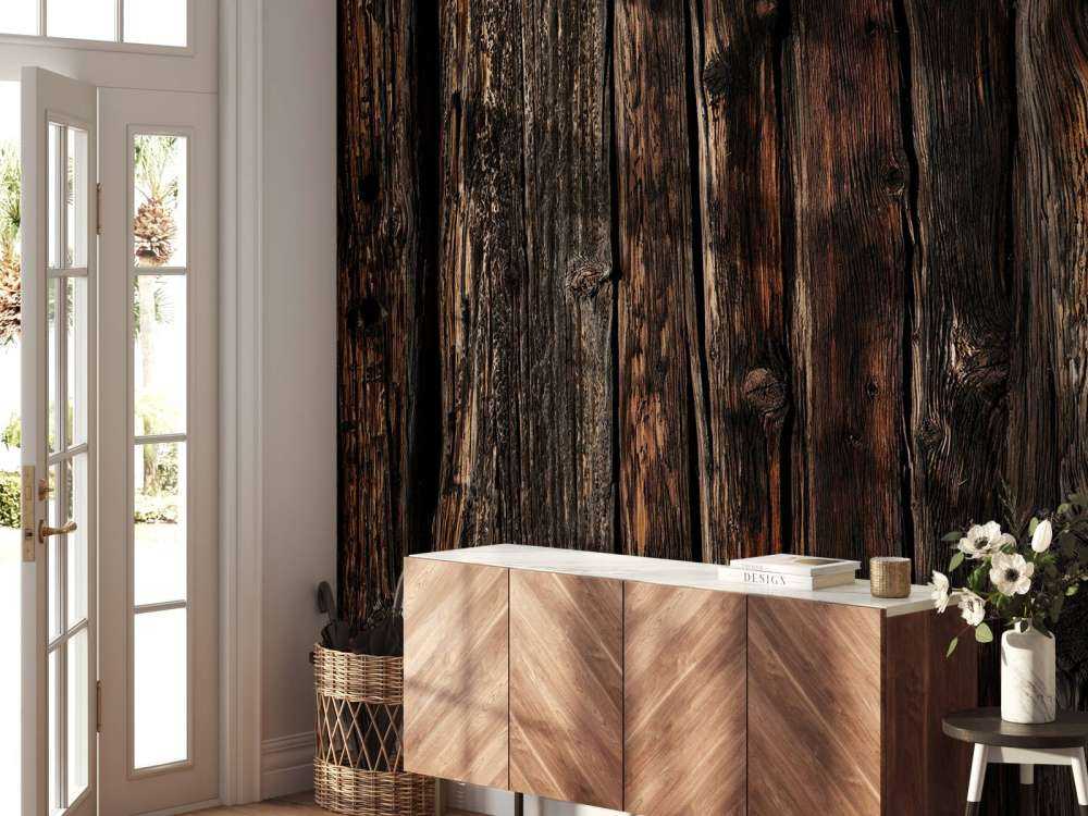 Dunkles altes Holz