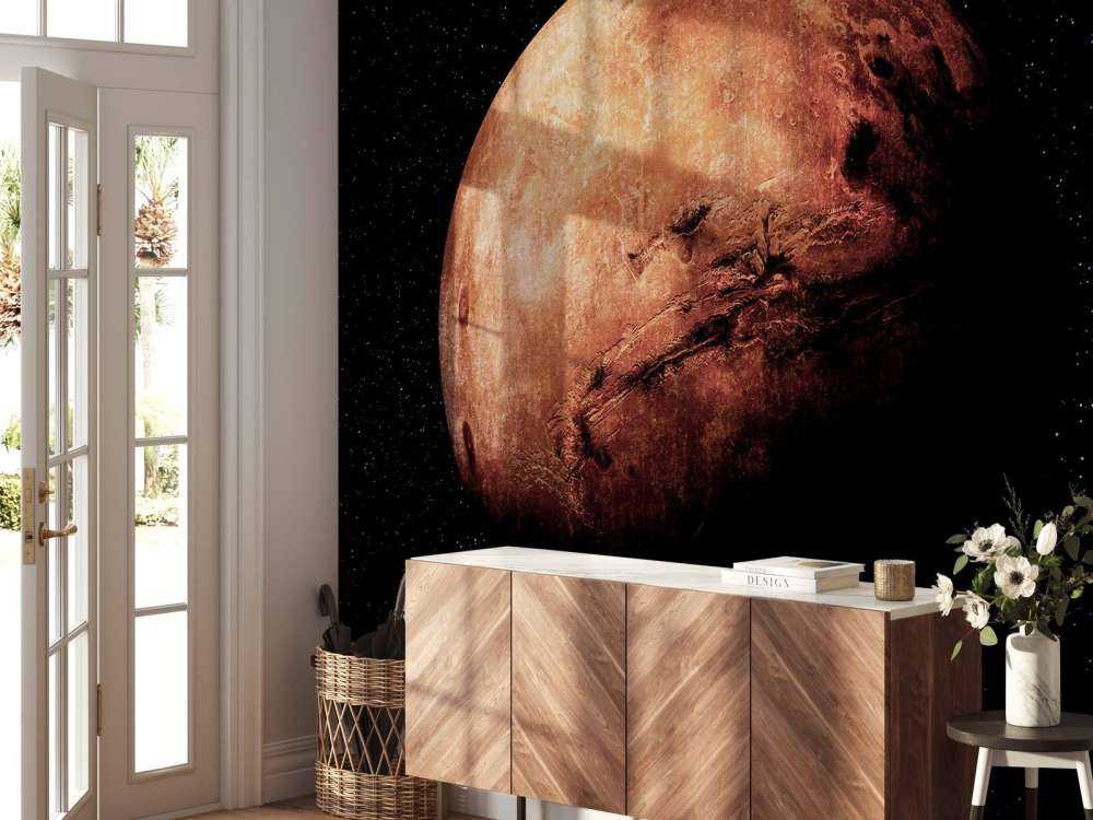 Orangefarbener Planet