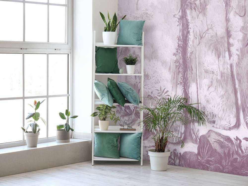 Tropischer Wald - pink