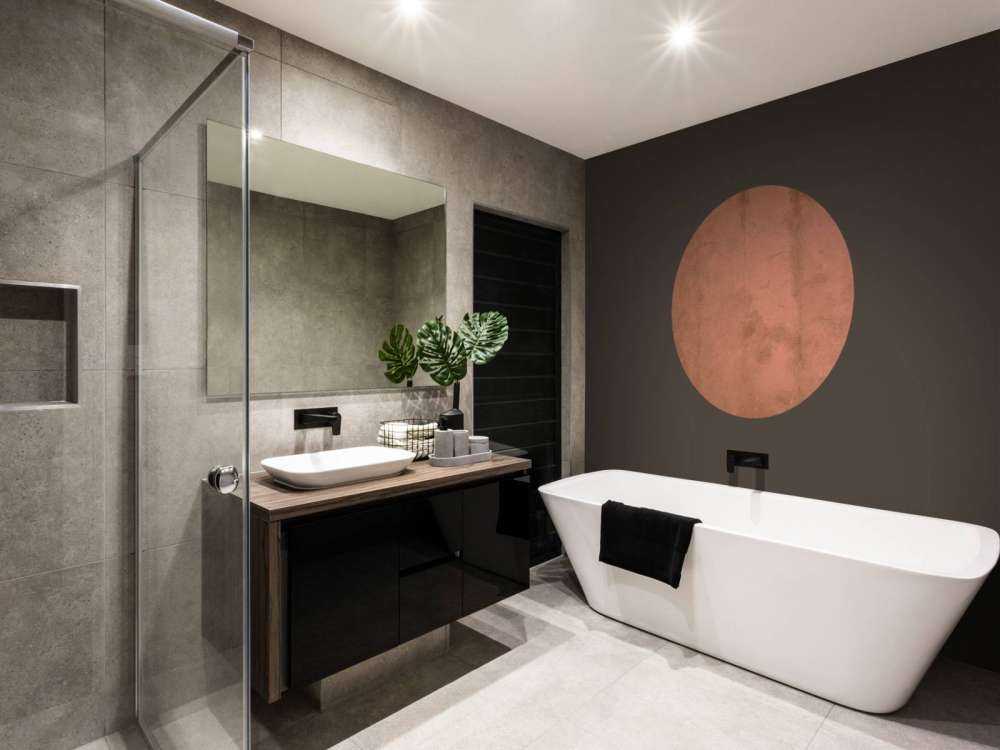 Beton mit Terrakotta Farbe