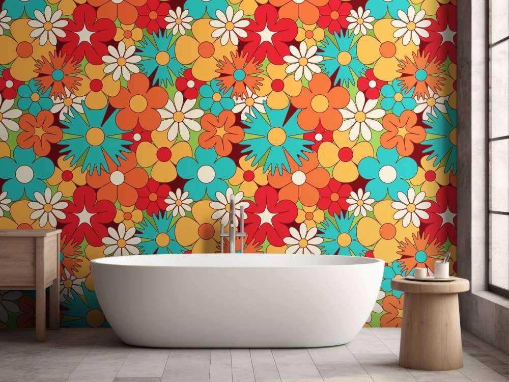 Blumen im Vintage Stil