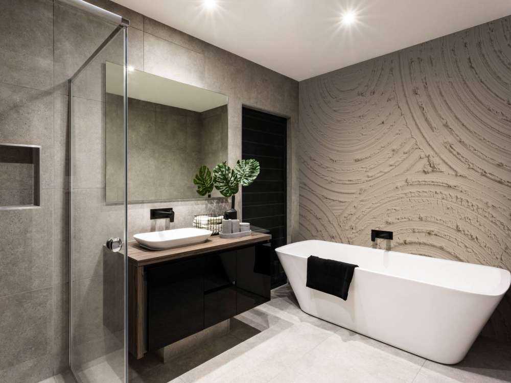 Zen Kreise grobe Struktur in taupe