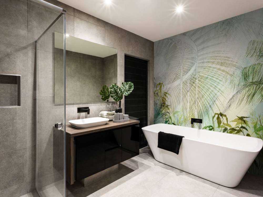 Gewächshaus mit tropischen Pflanzen