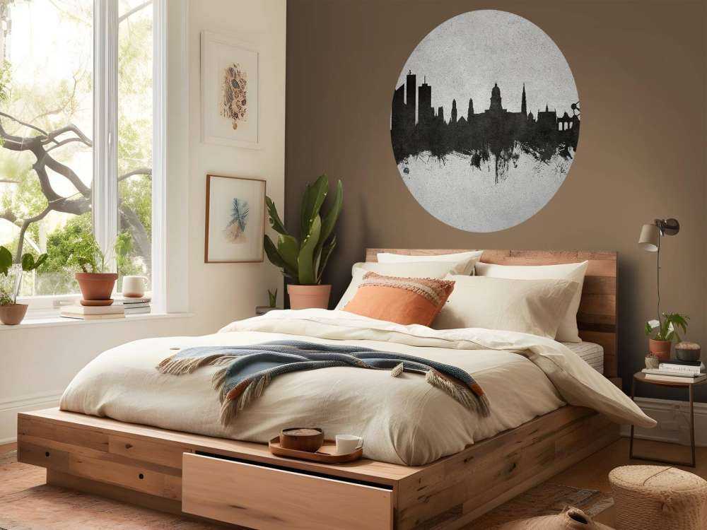 Aquarell-Skyline, Brüssel