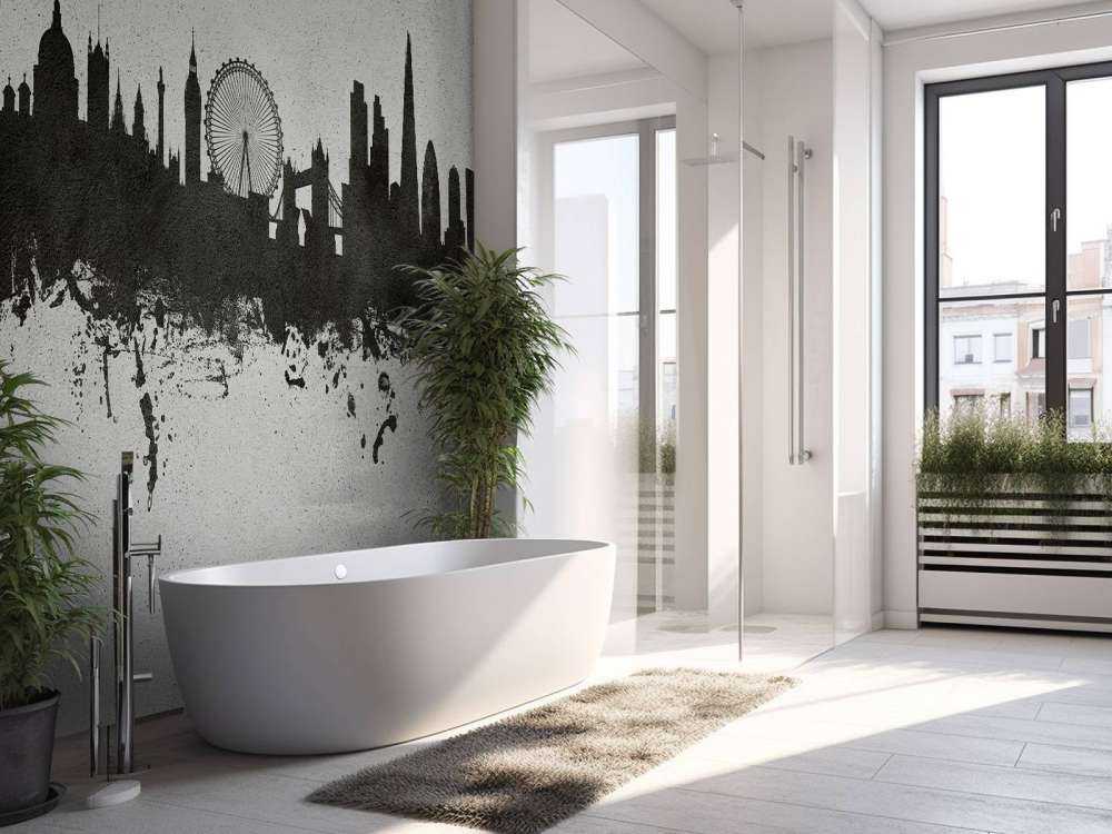 Aquarell-Skyline, London