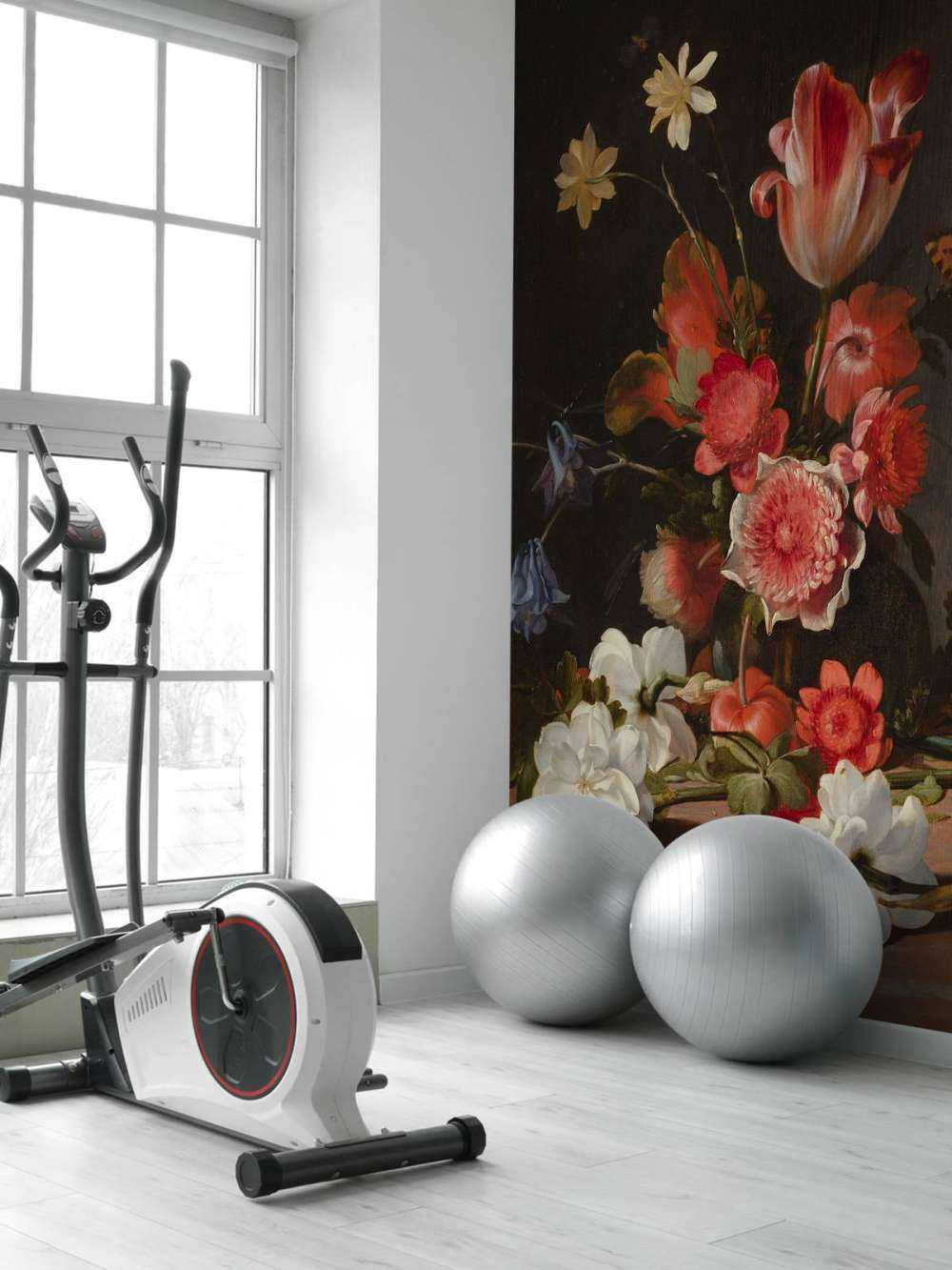 Stilleben mit einem Strauss in Entwicklung