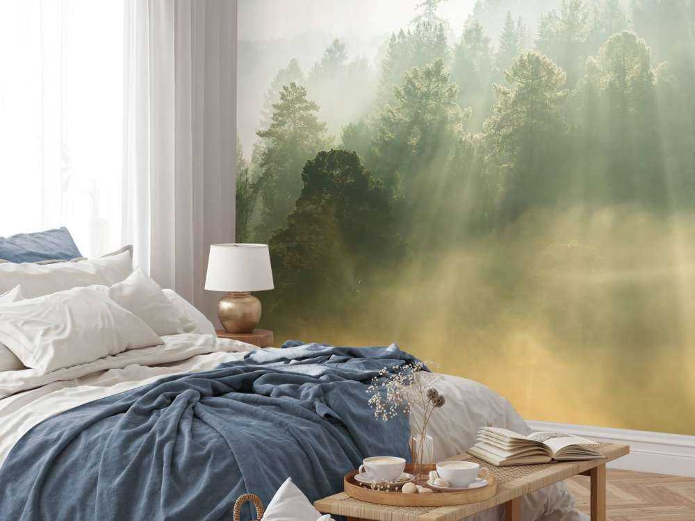 Sonnenaufgang zwischen den Hügeln