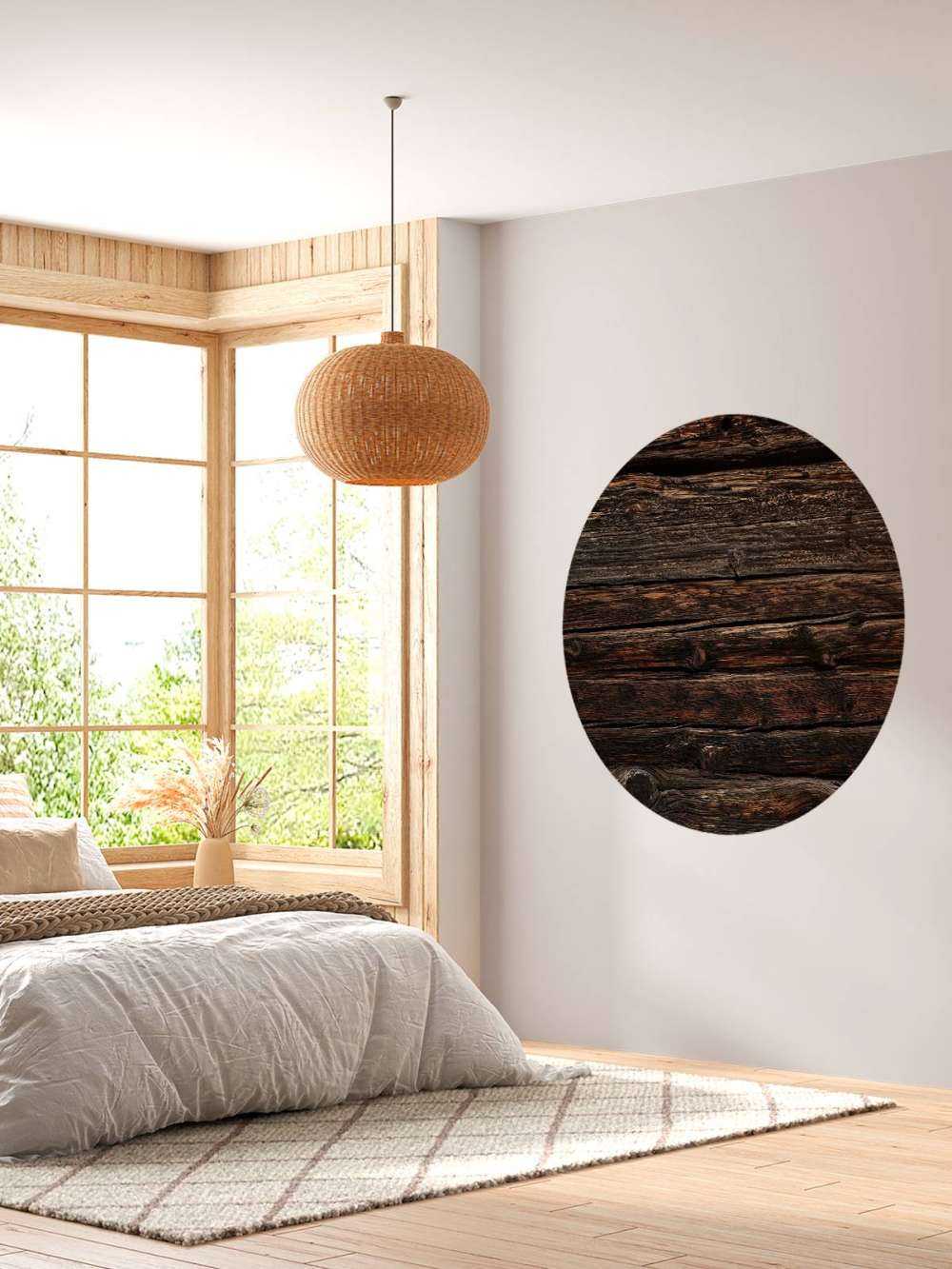 Dunkles altes horizontales Holz
