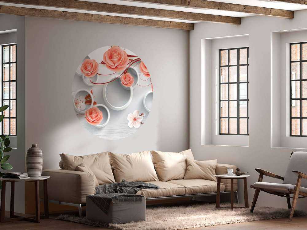 3D Kreise und Blumen