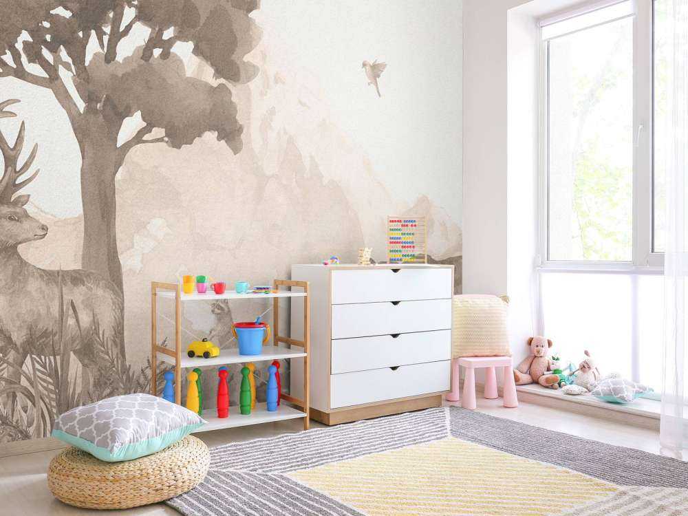 Waldtiere in Taupe