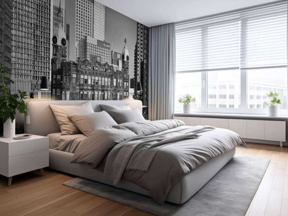 Hotel New York in schwarz-weiß Rotterdam 
