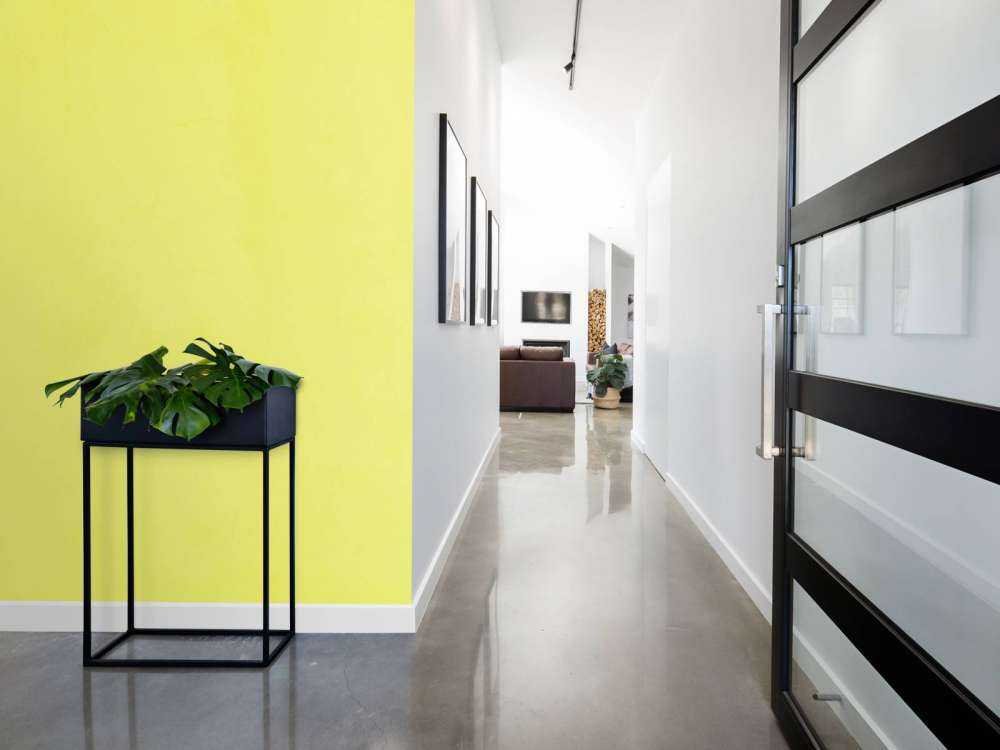 Limonengelber Beton