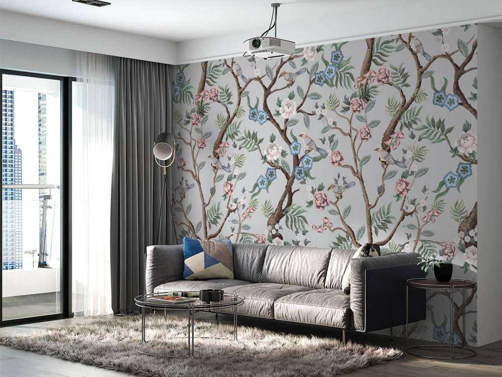 Florales Muster, pastellfarben