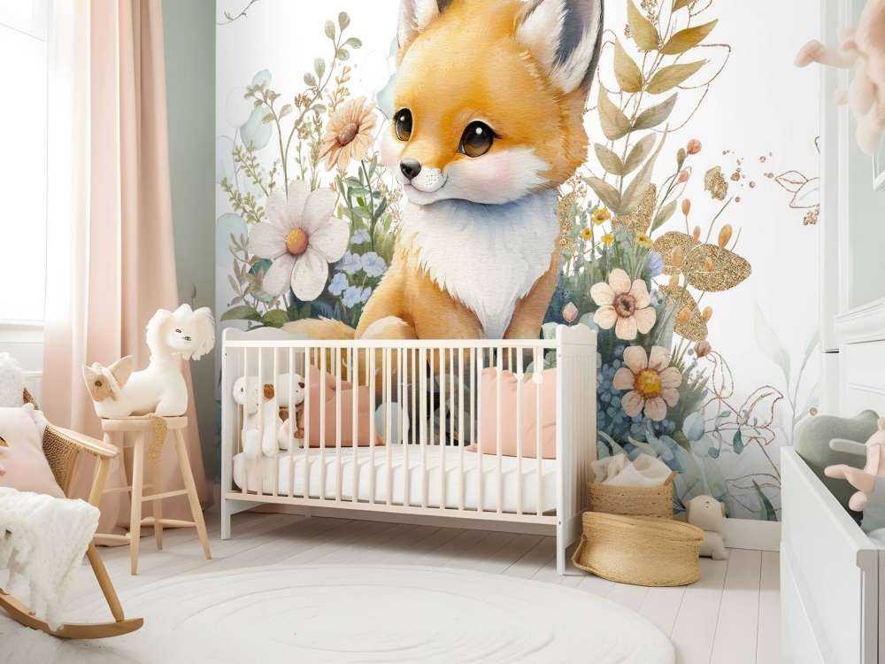 Baby mit Minze und Blattgold