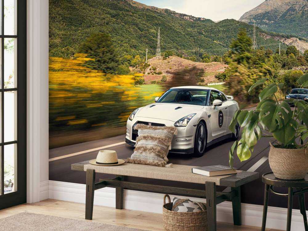 Nissan GT-R-r in vollem Tempo