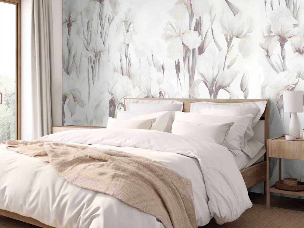 Iris tanzen nahtlos gedämpftes Beige