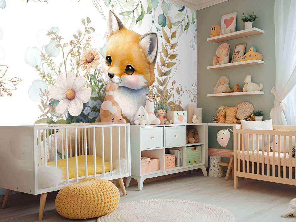 Baby mit Minze und Blattgold