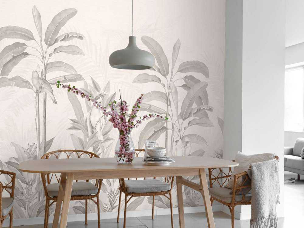 Vintage-Dschungellandschaft - sepia