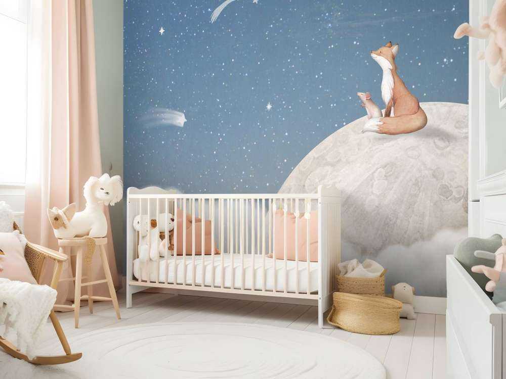 Fox on the Moon - Blue