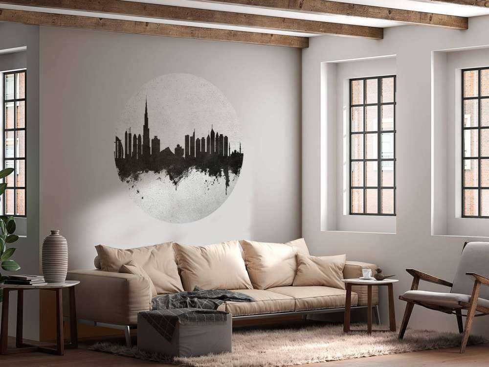 Aquarell-Skyline, Dubai