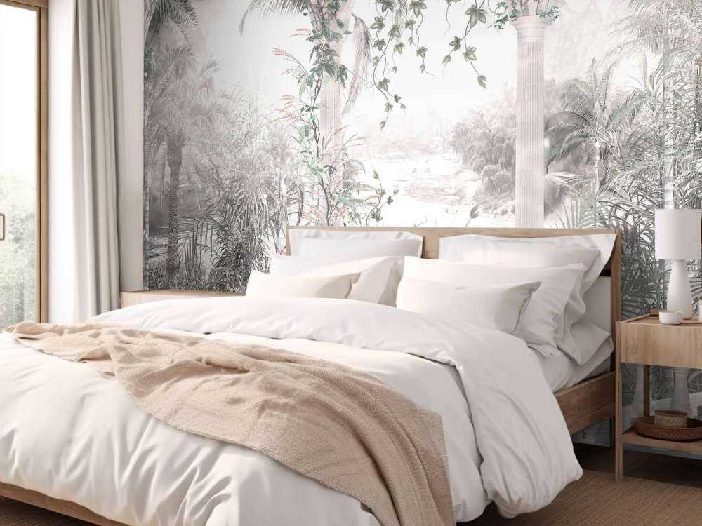 Tropische Bäume und Blätter