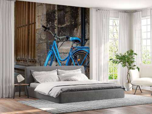 Blaues Fahrrad