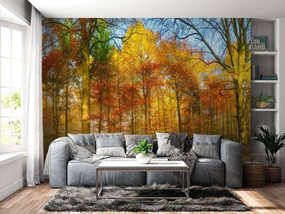 Buntes Waldpanorama