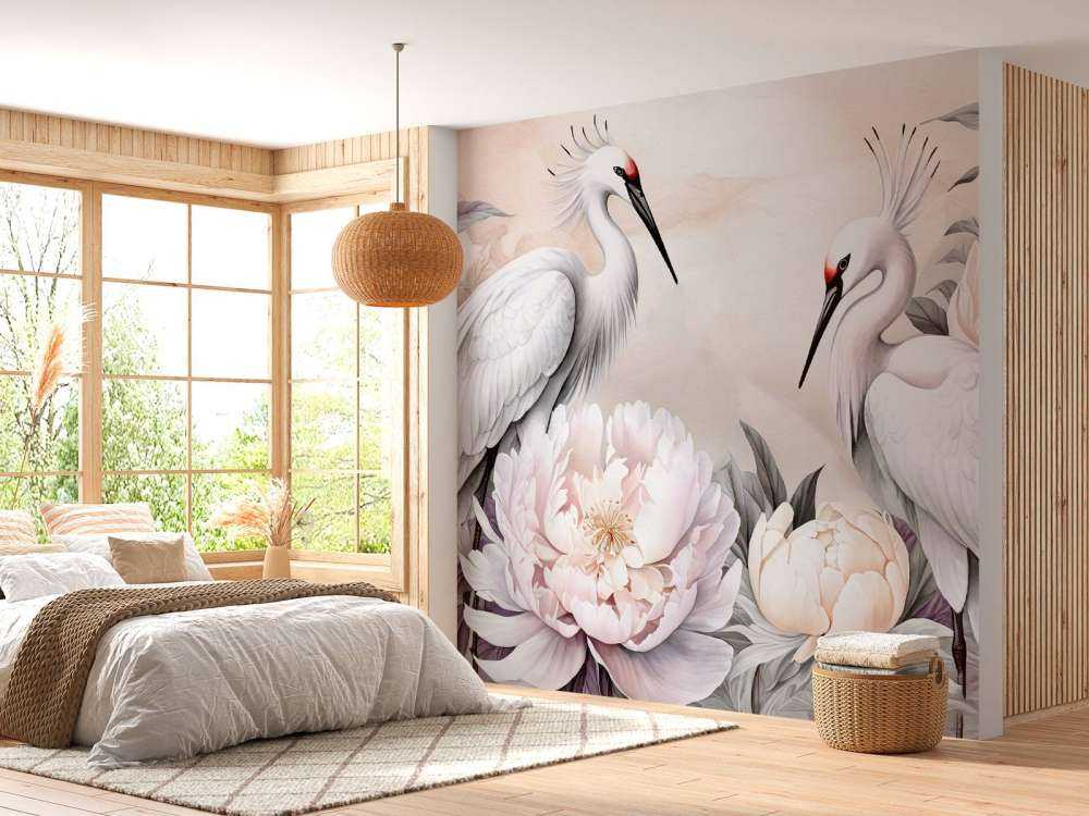 Störche Romantik Pink